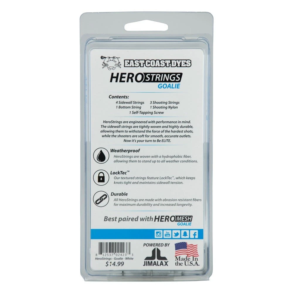East Coast Dyes Lacrosse Goalie HeroStrings Kit 2 East Coast Dyes Lacrosse Goalie HeroStrings Kit - Image 2