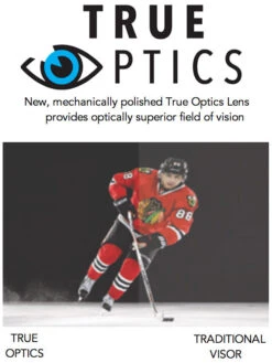 Bauer Pro Straight Visor - Clear, Medium -Hockey Pro Shop 1050370 6556