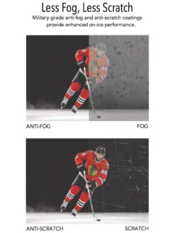 Bauer Pro Straight Visor - Clear, Medium -Hockey Pro Shop 1050370 6557