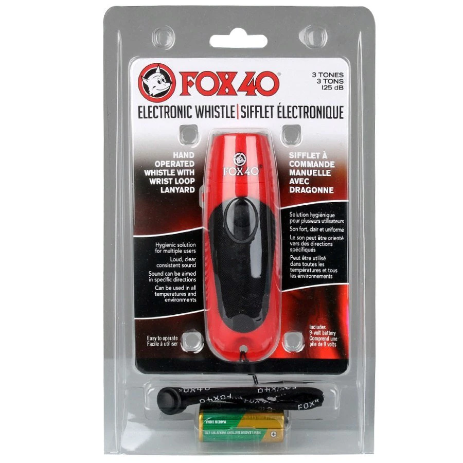 Fox 40 Electronic Hand-Operated Whistle W/ Lanyard 3 Fox 40 Electronic Hand-Operated Whistle W/ Lanyard - Image 3