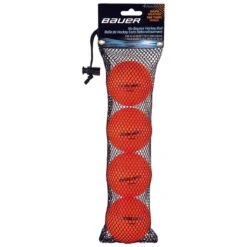 Bauer Orange Warm Hockey Ball - 4 Pack