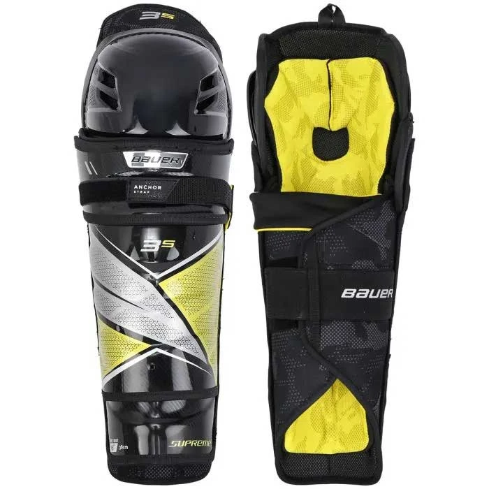 Bauer S21 Supreme 3S Ice Hockey Shin Guards - Intermediate 1 Bauer S21 Supreme 3S Ice Hockey Shin Guards - Intermediate