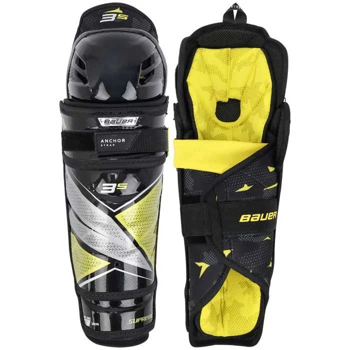 Bauer S21 Supreme 3S Ice Hockey Shin Guards - Junior 1 Bauer S21 Supreme 3S Ice Hockey Shin Guards - Junior