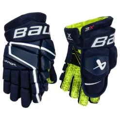 Bauer S22 Vapor 3X Ice Hockey Gloves - Junior -Hockey Pro Shop bauer s22 vapor 3x ice hockey gloves junior navy