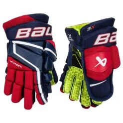 Bauer S22 Vapor 3X Ice Hockey Gloves - Junior -Hockey Pro Shop bauer s22 vapor 3x ice hockey gloves junior navy red white