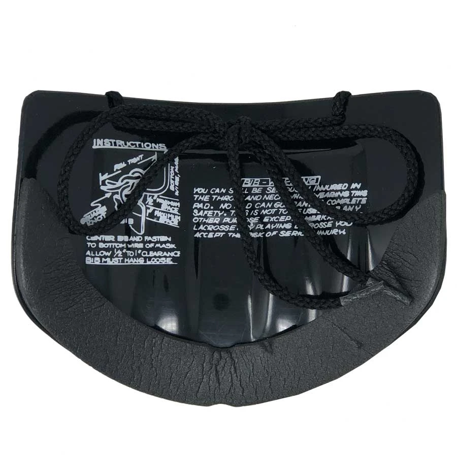 Cascade Plastic Lacrosse Goalie Throat Protector - Black 2 Cascade Plastic Lacrosse Goalie Throat Protector - Black - Image 2
