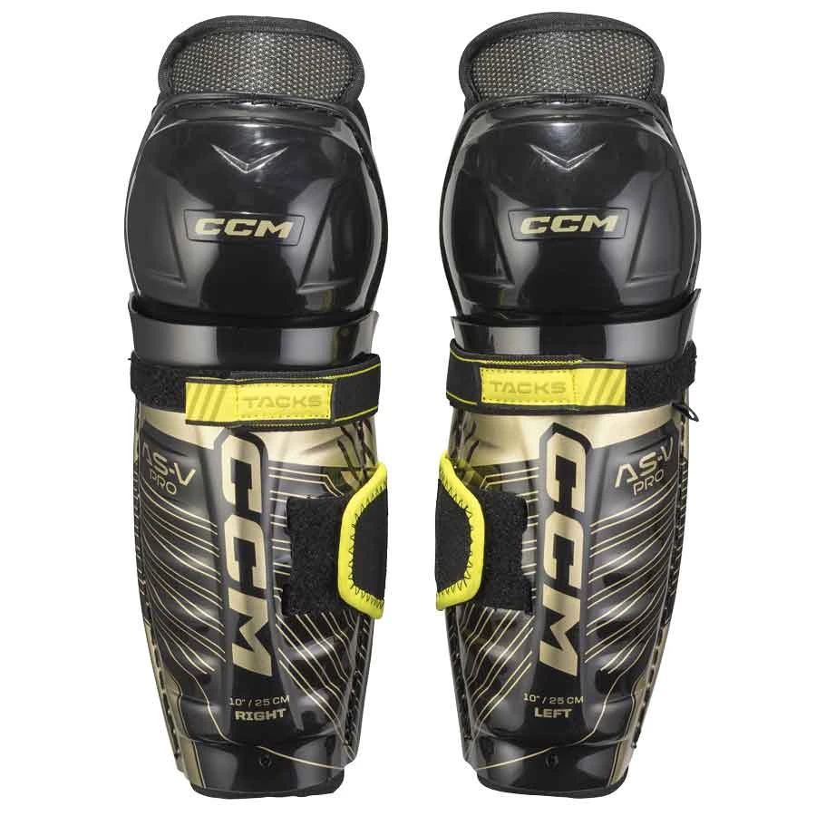 CCM S22 Tacks AS-V Pro Ice Hockey Shin Guards - Youth 1 CCM S22 Tacks AS-V Pro Ice Hockey Shin Guards - Youth