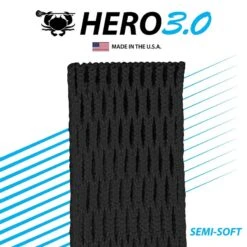 East Coast Dyes Hero 3.0 Semi-Soft Lacrosse Mesh -Hockey Pro Shop ecd hero 3.0 semi soft lacrosse mesh solid black