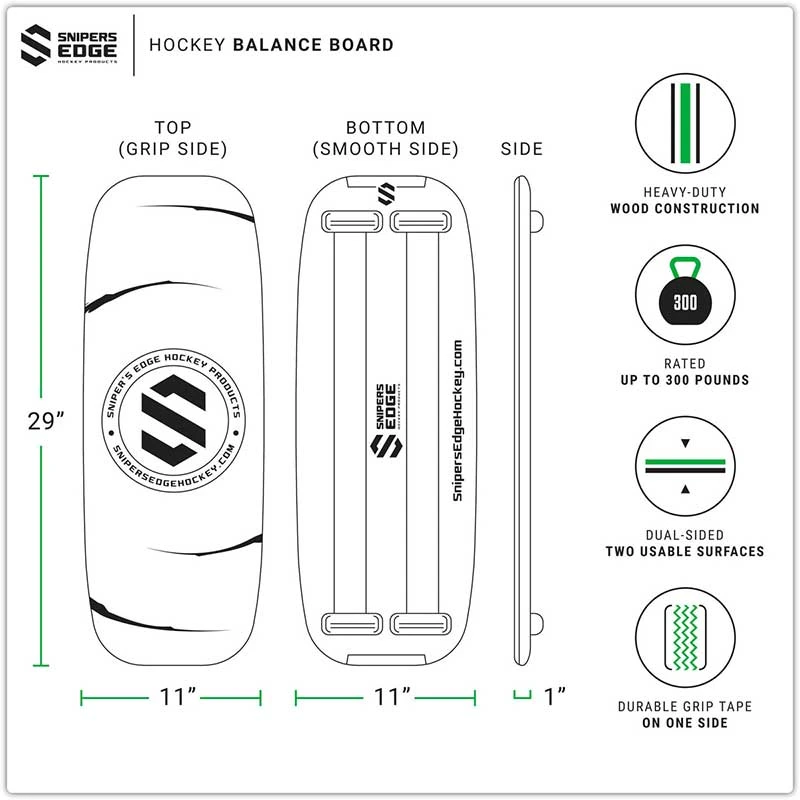 Snipers Edge Hockey Balance Board 4 Snipers Edge Hockey Balance Board - Image 4